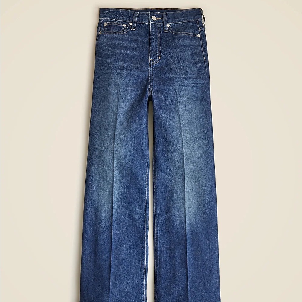 J. Crew High-rise denim trouser jean